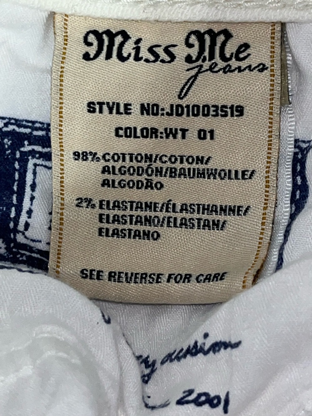 Miss Me White Women's Skinny Jeans - Picture 8 of 8